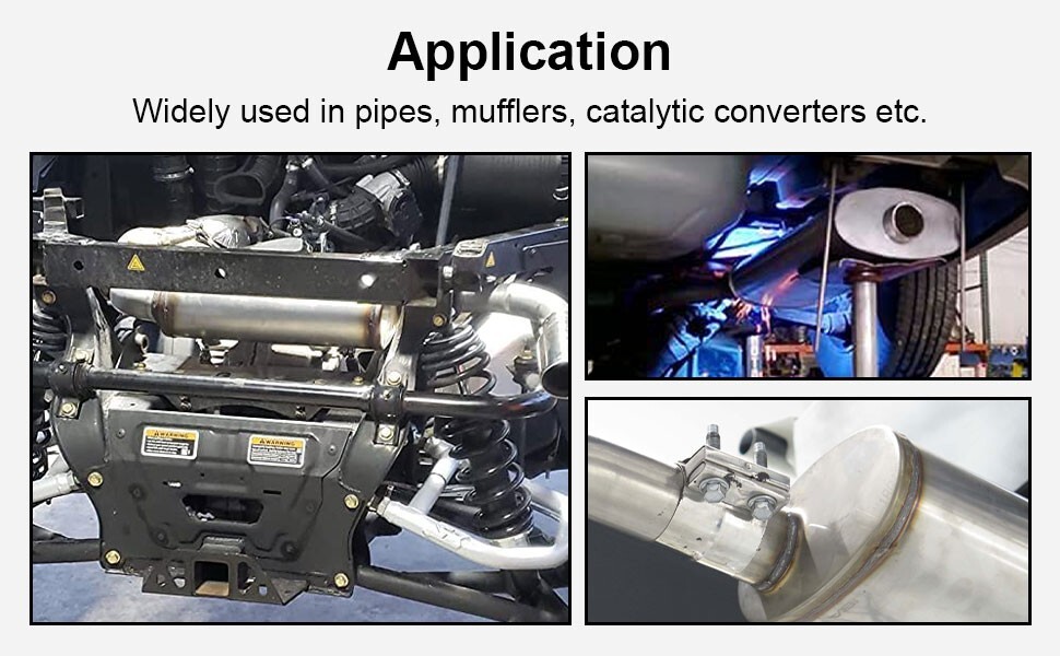 3in Muffler Deep Performance 3'' Pipe Muffler Resonator Universal exhaustmuffler