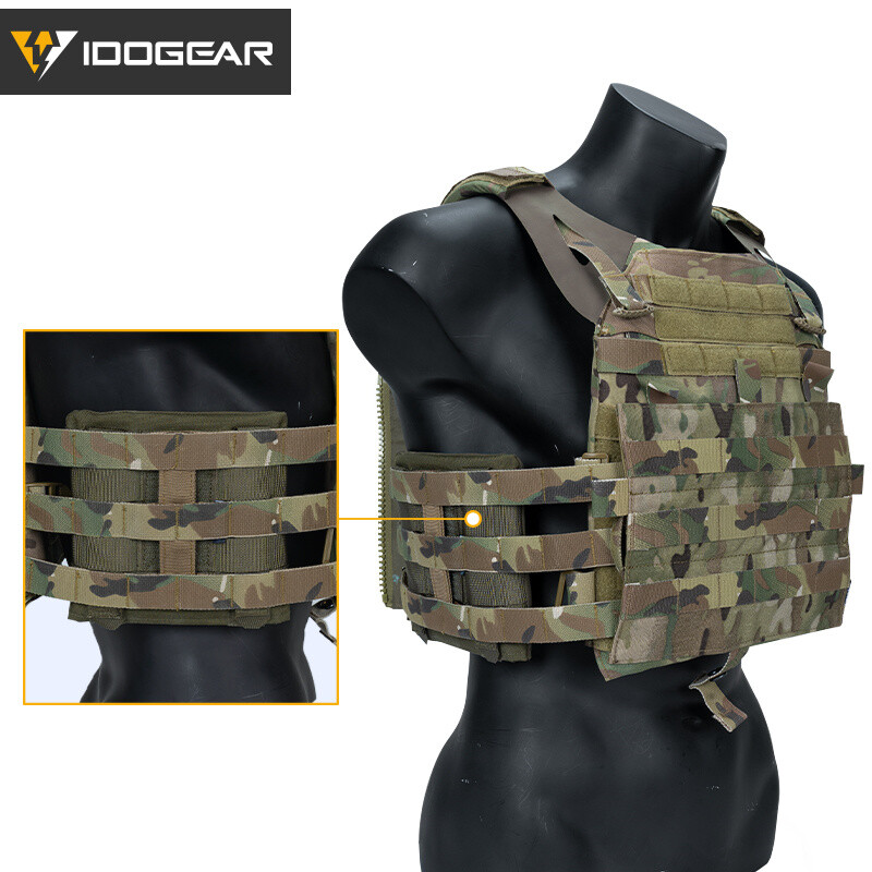 IDOGEAR Tactical Side Plate Pouch Set Plate Pocket 2PCS 6"X6" for JPC2.0 Hunting