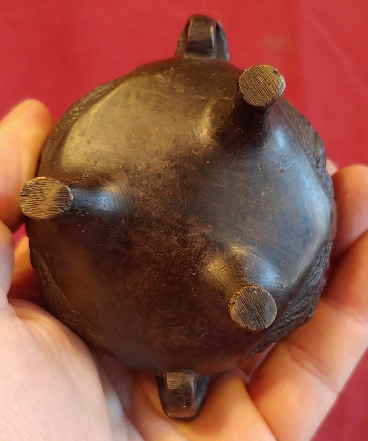 Antique Old Vintage Asian Bronze Incense Burner
