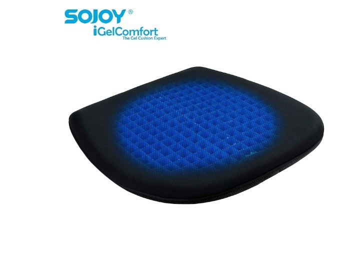 Sojoy All Gel Seat Cushion Coccyx Orthopedic Pad for Car Seat Home/Office Chair