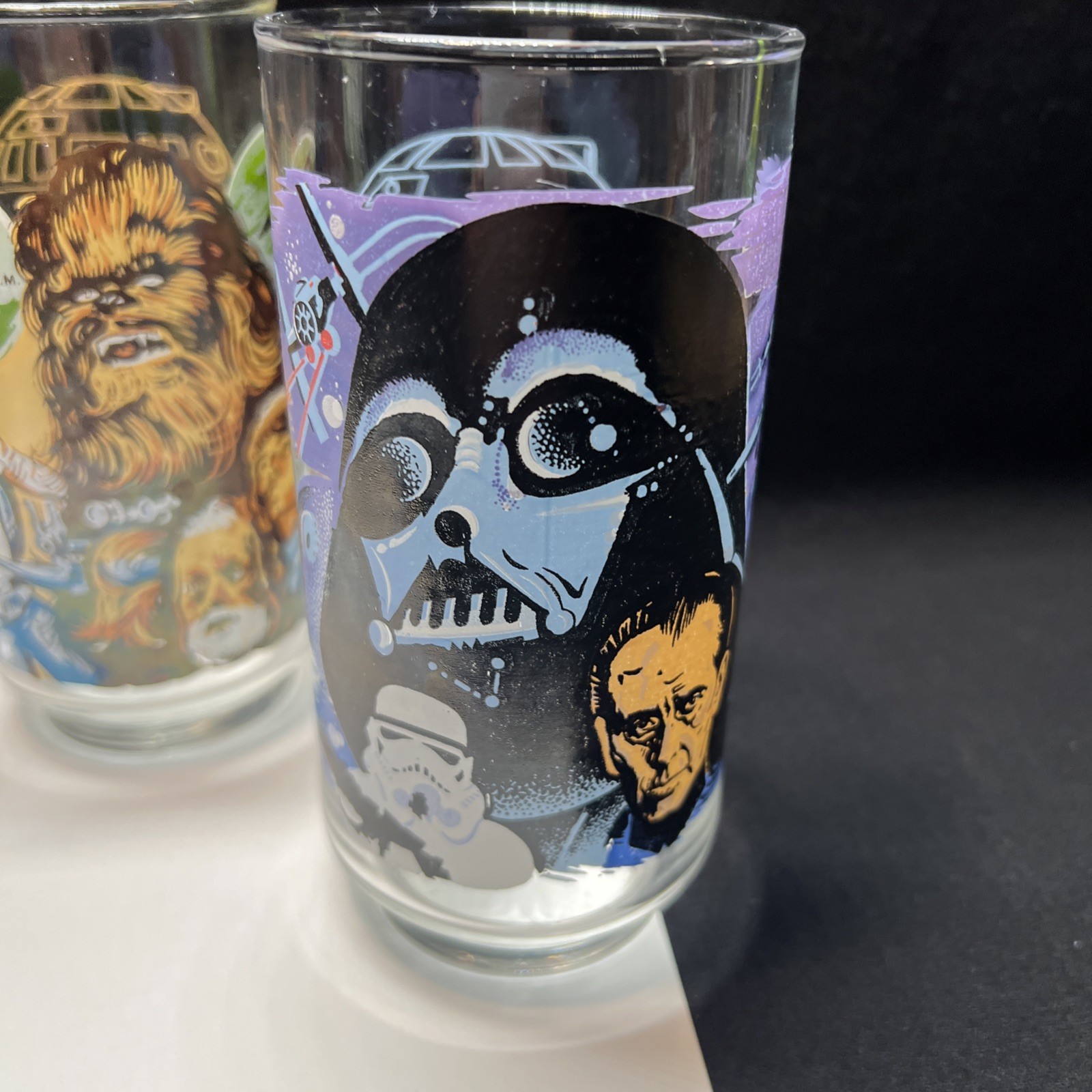 1977 Star Wars A New Hope Coca Cola Burger King Glasses Set of 4 - FREE SHIPPING