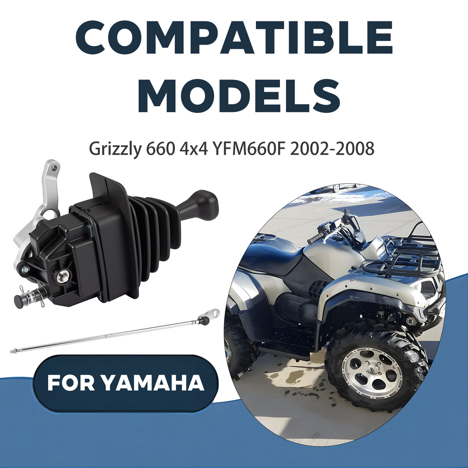 Gear Shifter & Rod for Yamaha Grizzly 660 4x4 YFM660F 2002-2008 5KM-18300-03-00