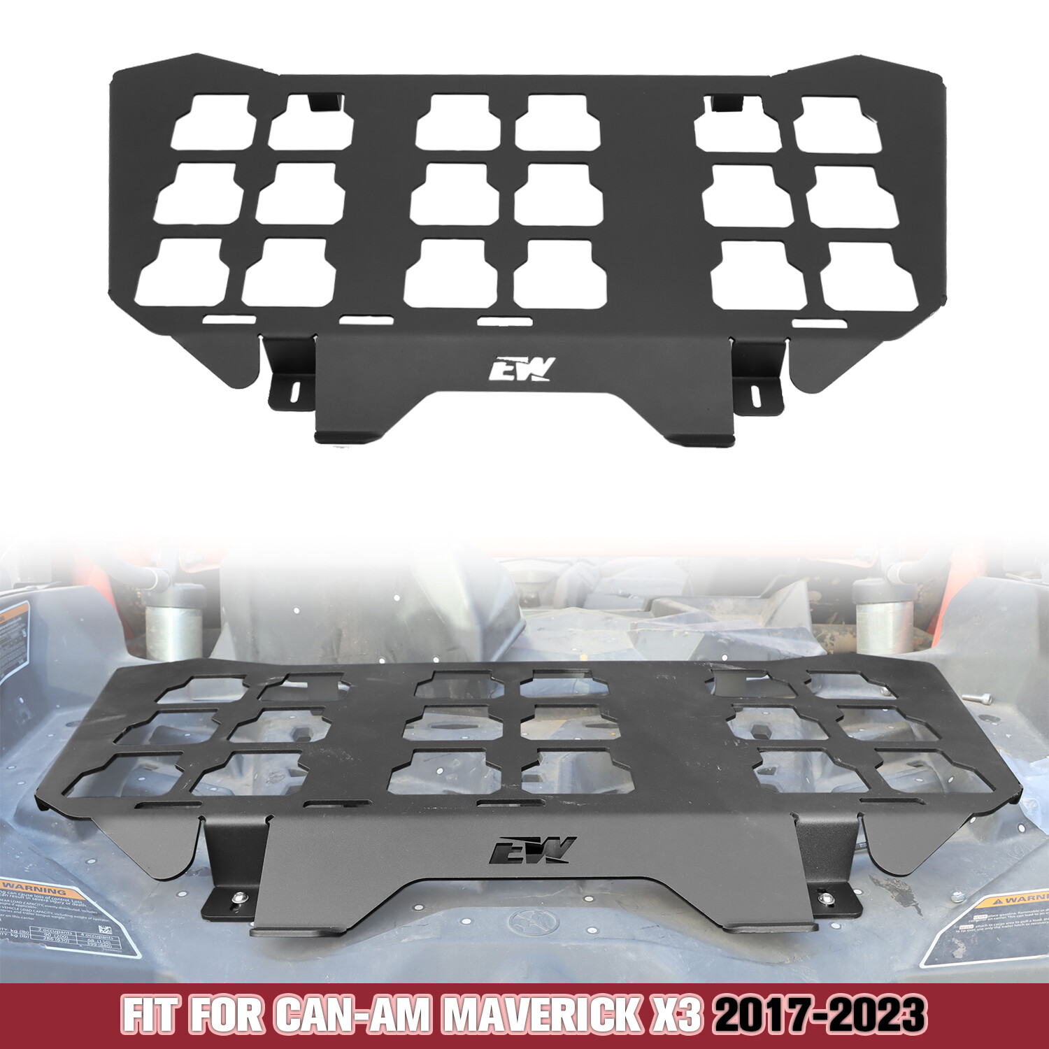 Packout Mount Compatible with Milwaukee for Can-Am Maverick X3 2017-2025 Steel