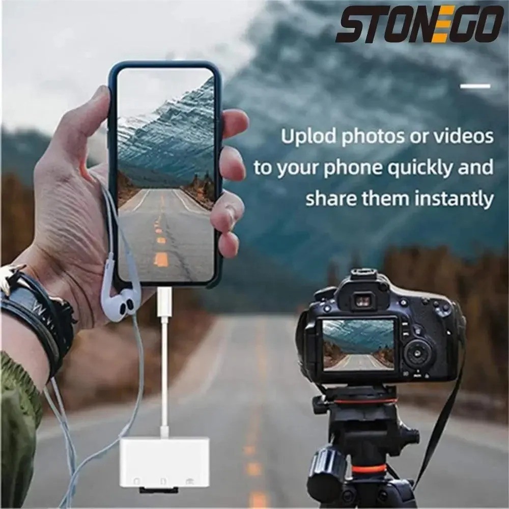 TF/SD Card Adapter Camera Reader Android Type-c For iPhone16 Pro Max Plus LOT