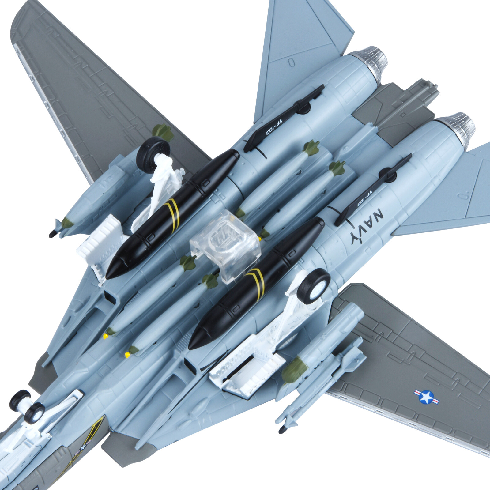 1:100 F-14 Tomcat US Fighter Jet Model Alloy Aircraft Diecast Military Ornaments