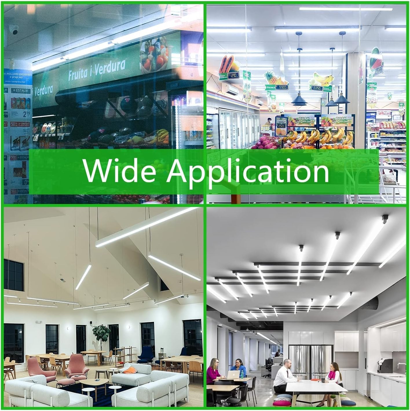 5 /100 Pack T8 48 Inch SHATTERPROOF LED Tube Light Bulbs 18W 4000k Frosted A+B