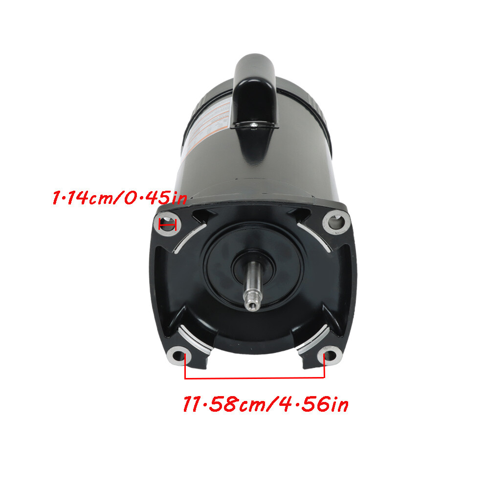 2 HP 3450 RPM 230V 56Y Frame Square Flange Pool Motor # B2855