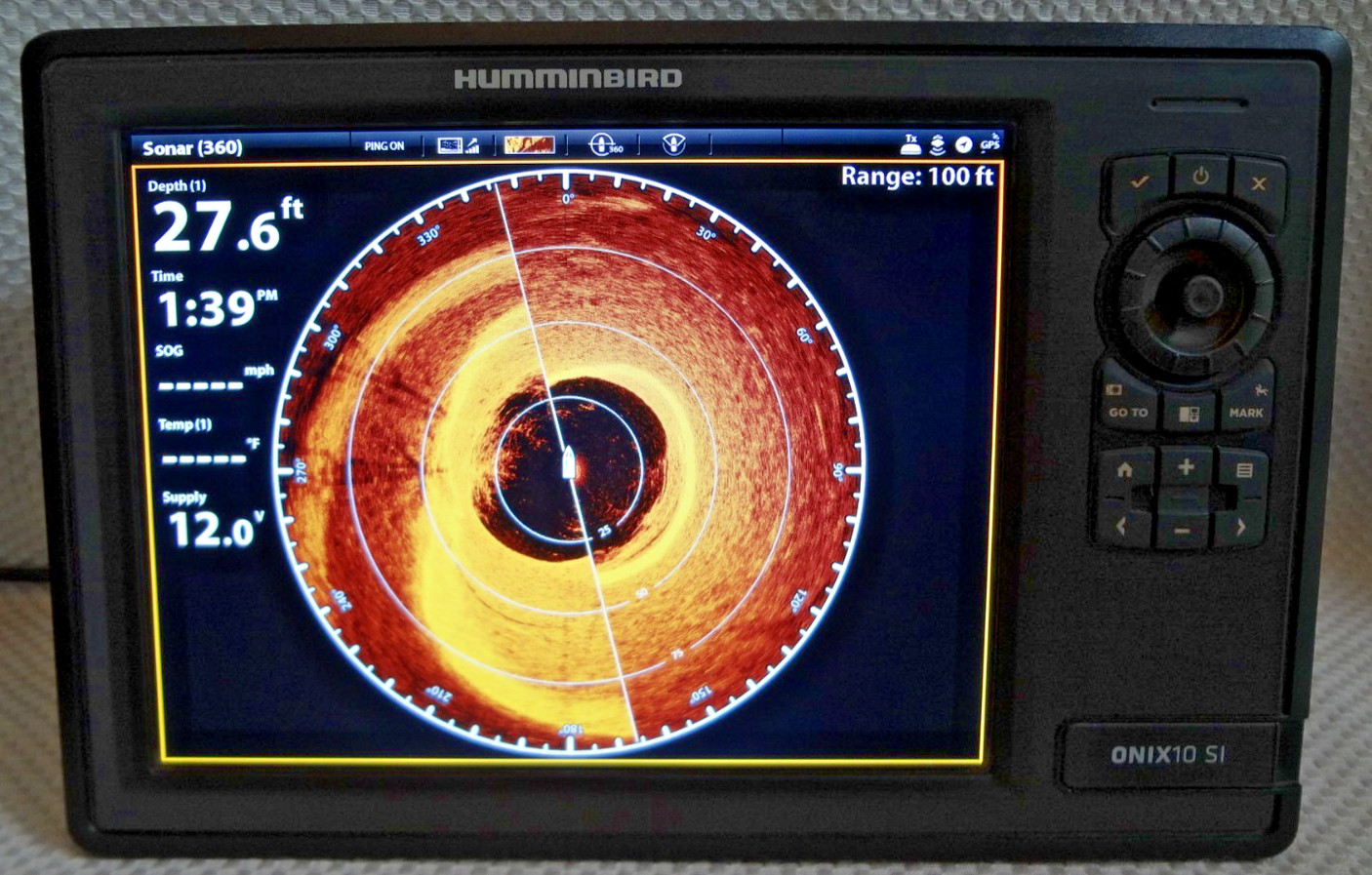 HUMMINBIRD ONIX 10CI NT SI MARINE GPS CHART PLOTTER FISHFINDER RADAR MFD w POWER