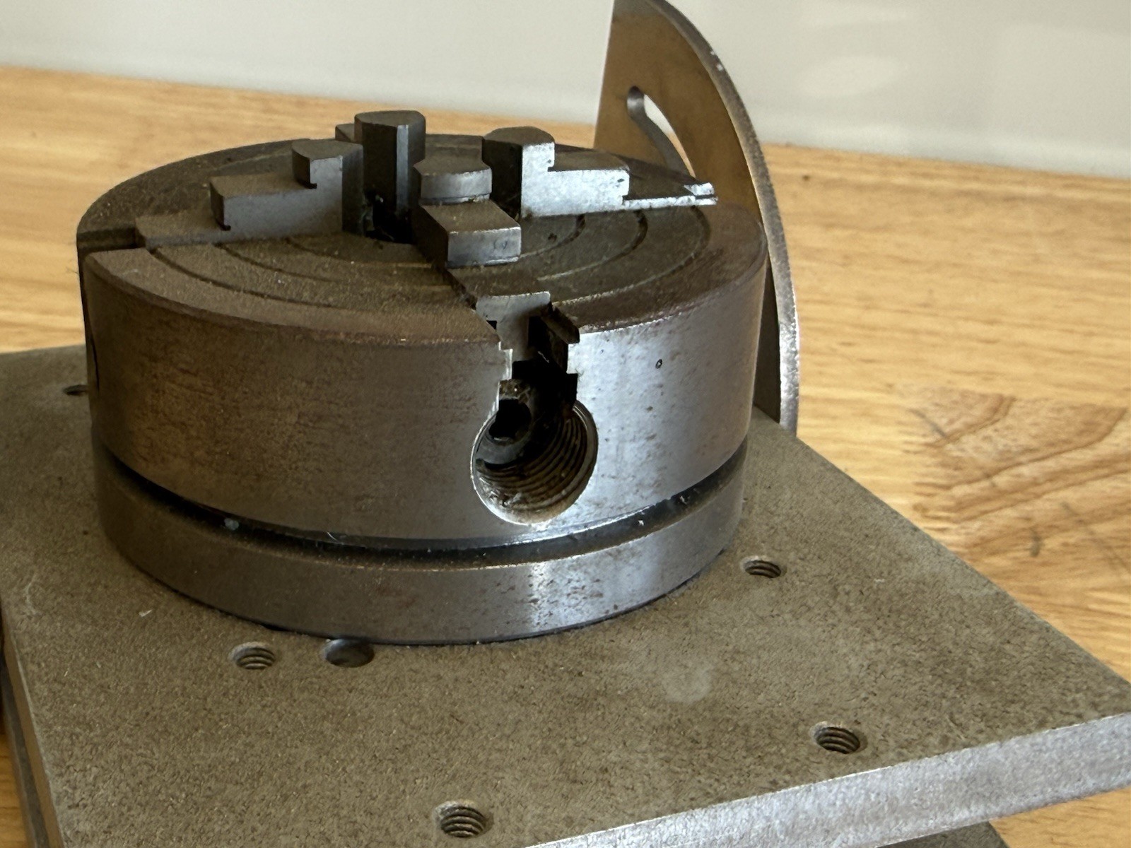 Sherline 3750 Tilting Angle Table Sine Plate for Milling Vise With 4 Jaw Chuck