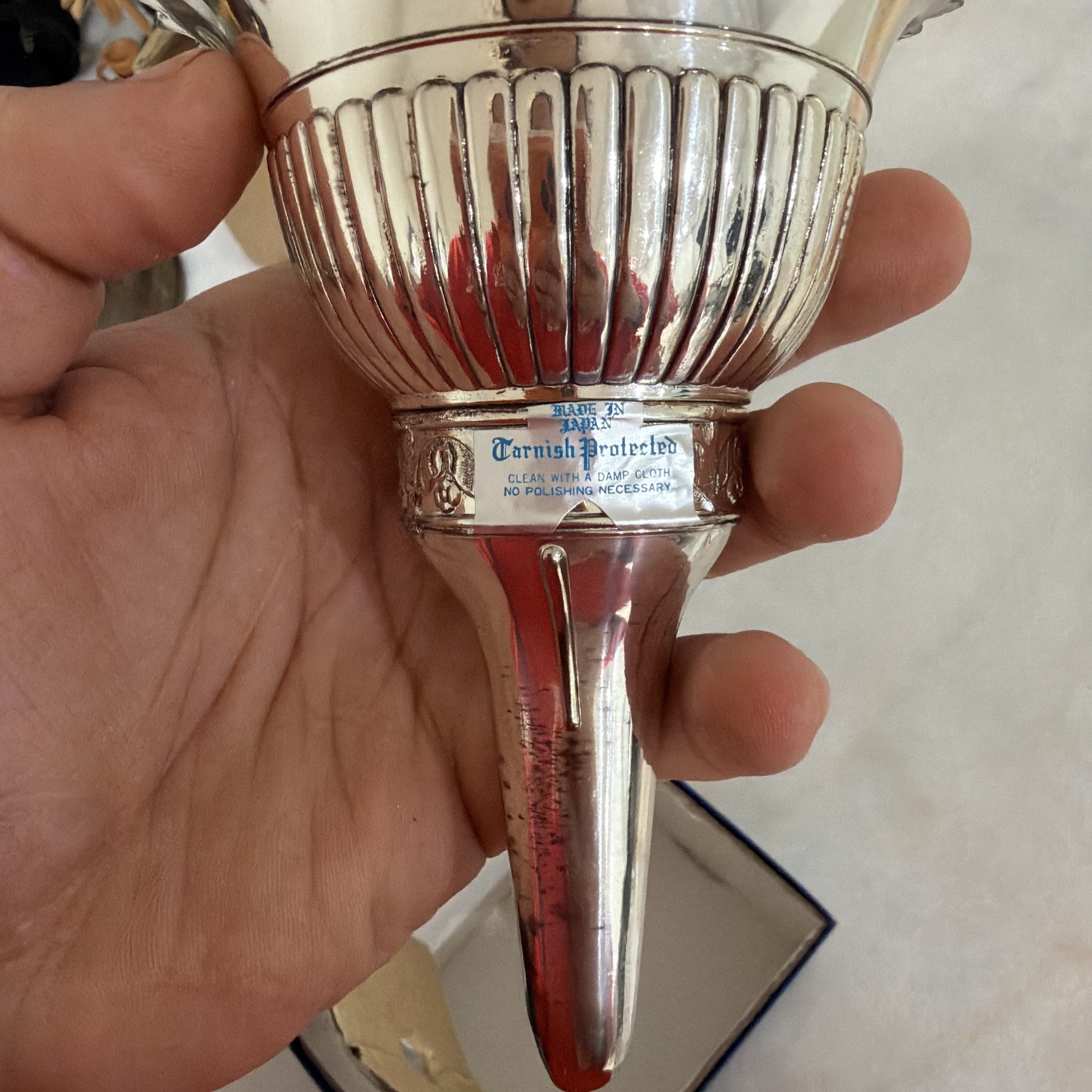 Vintage Silver Plated Wine Funnel Wine Funnel
