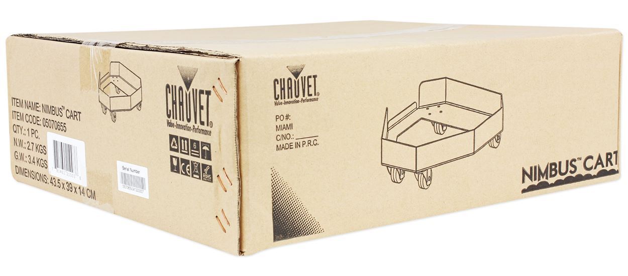 Chauvet DJ Nimbus Cart Full Size Nimbus Rolling Dolly with Casters