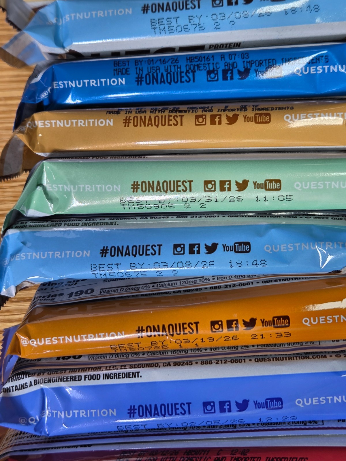 Quest Ultimate Protein Bars Variety Pack 24Ct High Protein Lot of 2