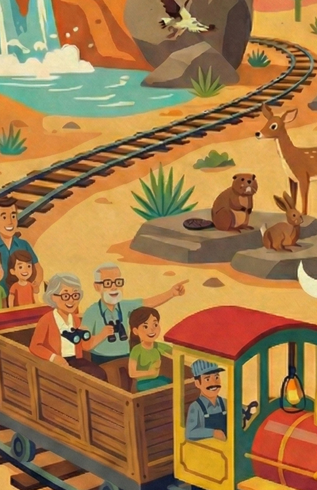 Mine Train Retro Glossy Poster 13x19 Frontier Train Wall Art Print