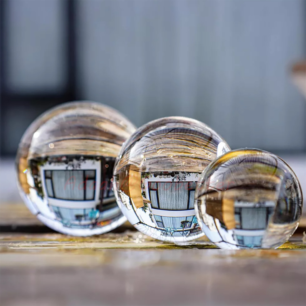 Clear Crystal Ball Glass Lens Sphere 18mm-120mm Healing Sphere Photography Decor