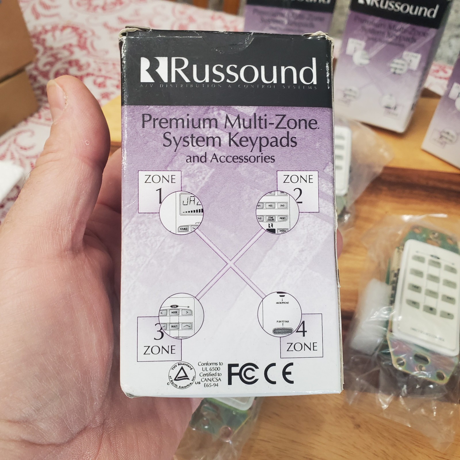 Lot of 4 RUSSOUND DSC Direct Source Control Keypad Multi Zone