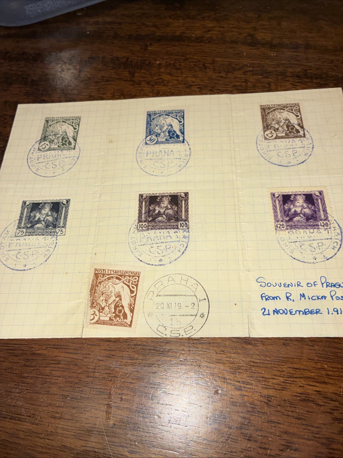 Czechoslovakia 1919 -Legionnaires- Widows and Orphans -Michel 34-40 Used W Postm