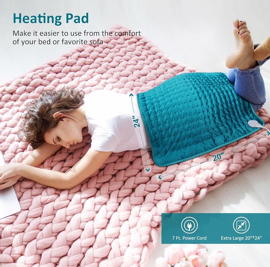 BESIGILA Electric Heating pad for Back/Shoulder/Neck/Leg/Cramps & Arthritis Pain