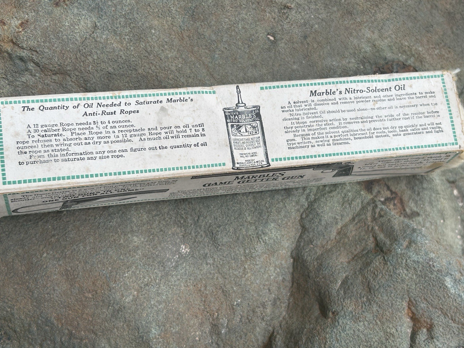 Vintage NOS Marbles Game Getter Anti-Rust Rope With Original Box