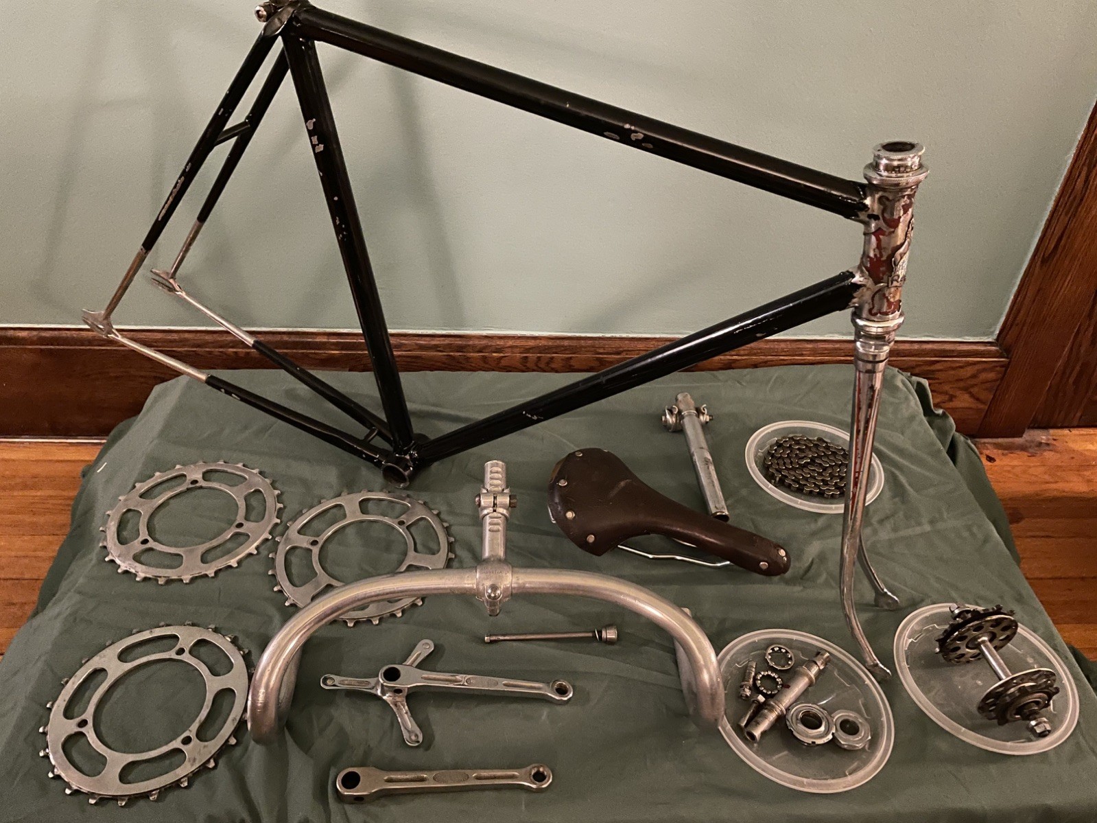 1960 Vintage Rochet Super Special Track Bike 55cm (22”) Made In France **RARE**