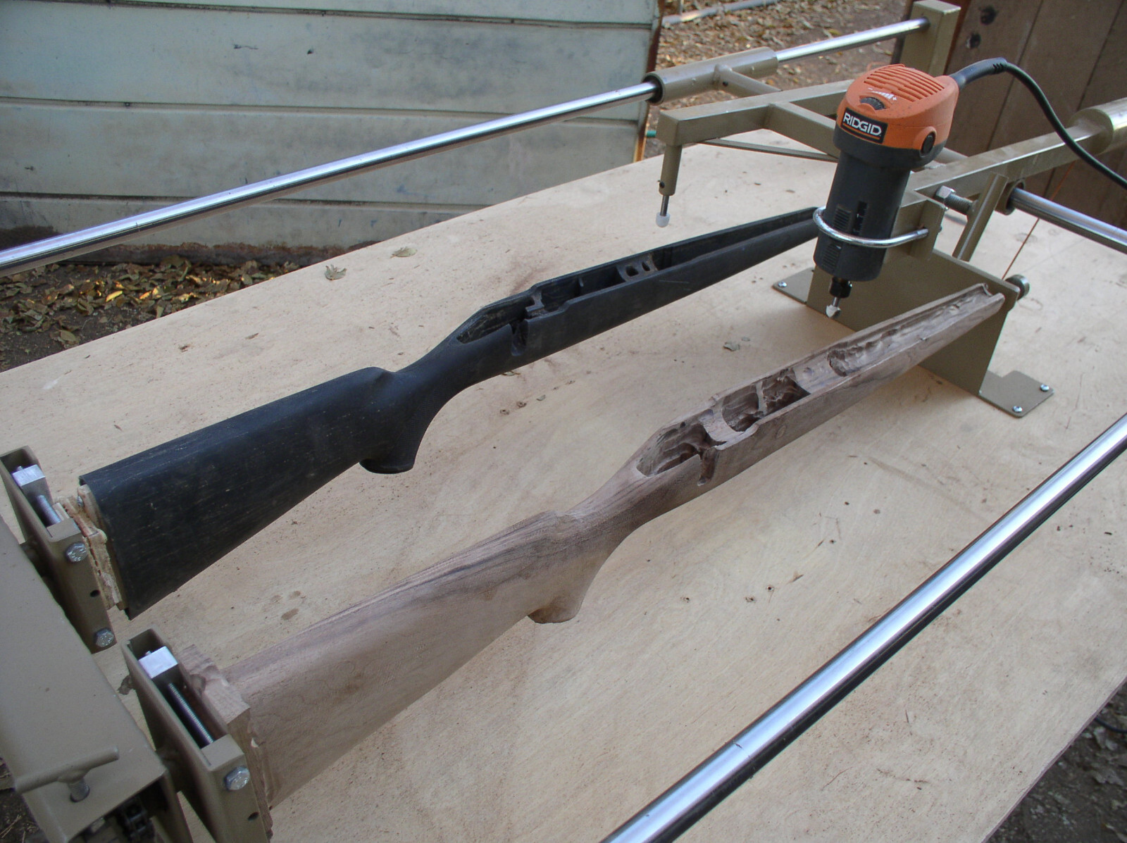 Veterans-Gunstock Carving Duplicator-w/Bits and Router-Complete Setup