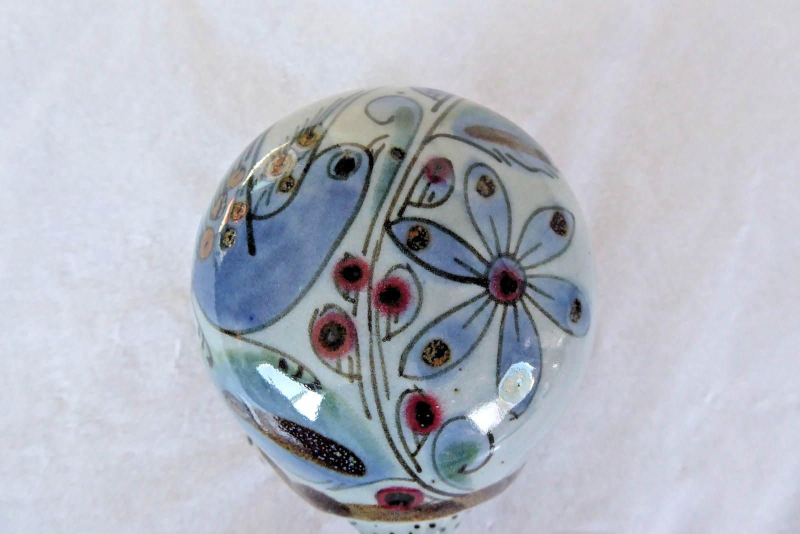 Fred & Barbara Meiers Vintage Hand Painted Ceramic Turtle Figurine Mexico KE 3.5