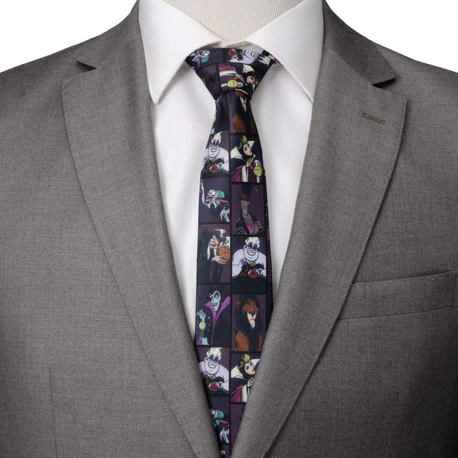 👔 Disney Villains Dark Pattern Men's Tie