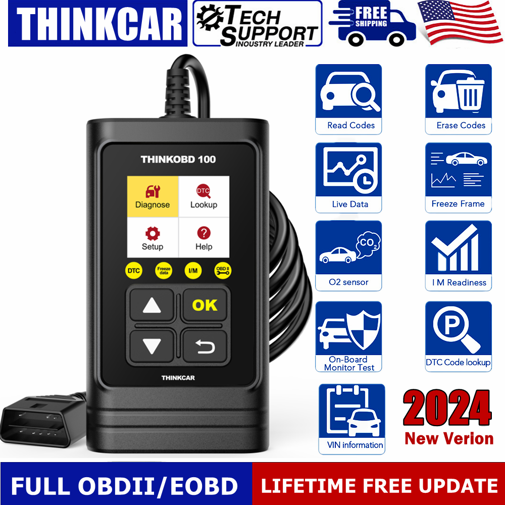 THINKOBD100 Car OBD2 Scanner Code Reader Auto Diagnostic Scan Tool Check Engine
