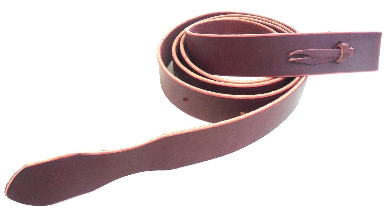 Weaver Extra Long 7' x 1-3/4" Latigo Tie Strap w/Holes Easy Grip End