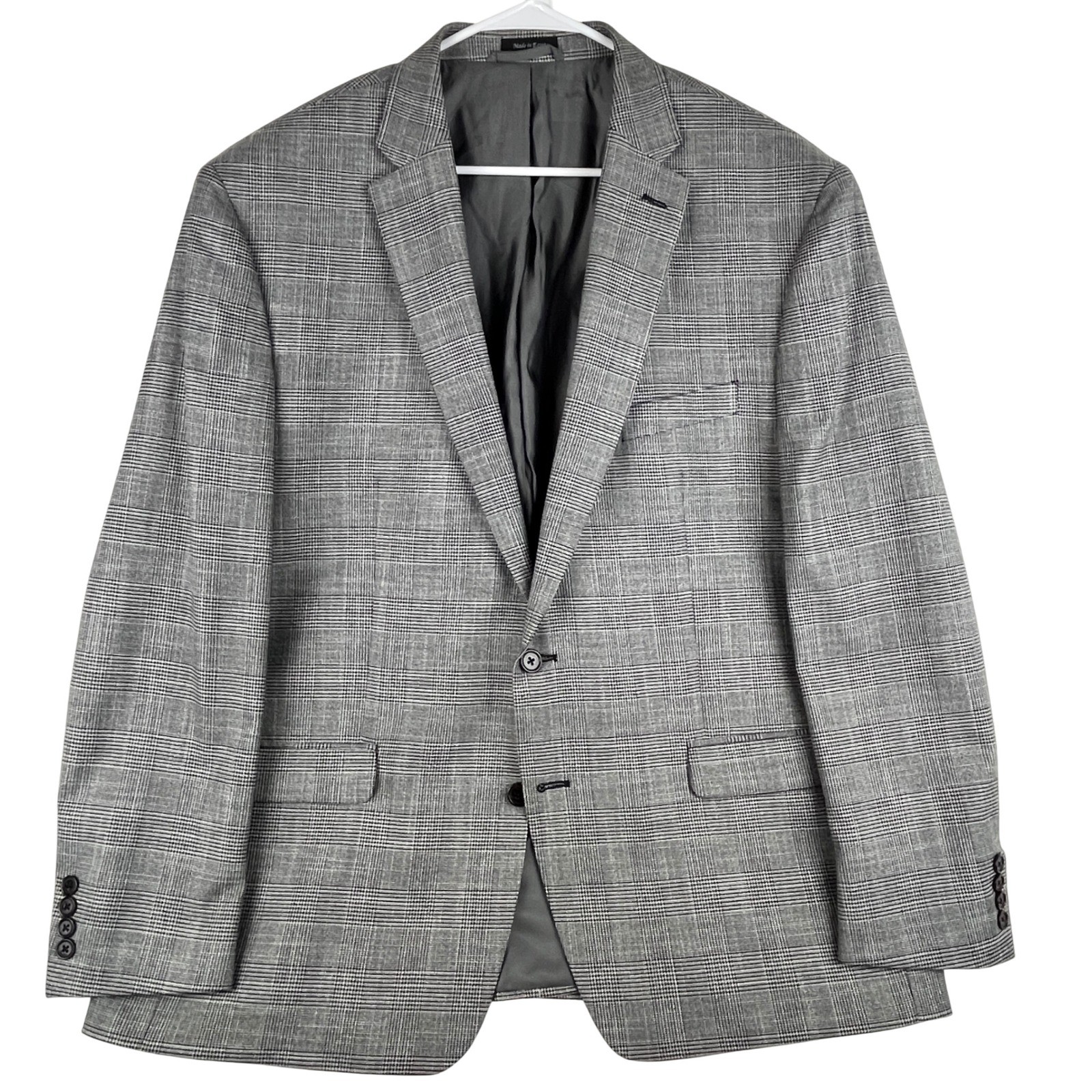 Lauren Ralph Lauren 48R Gray Glen Plaid Sport Coat Blazer Mens NWOT Classic