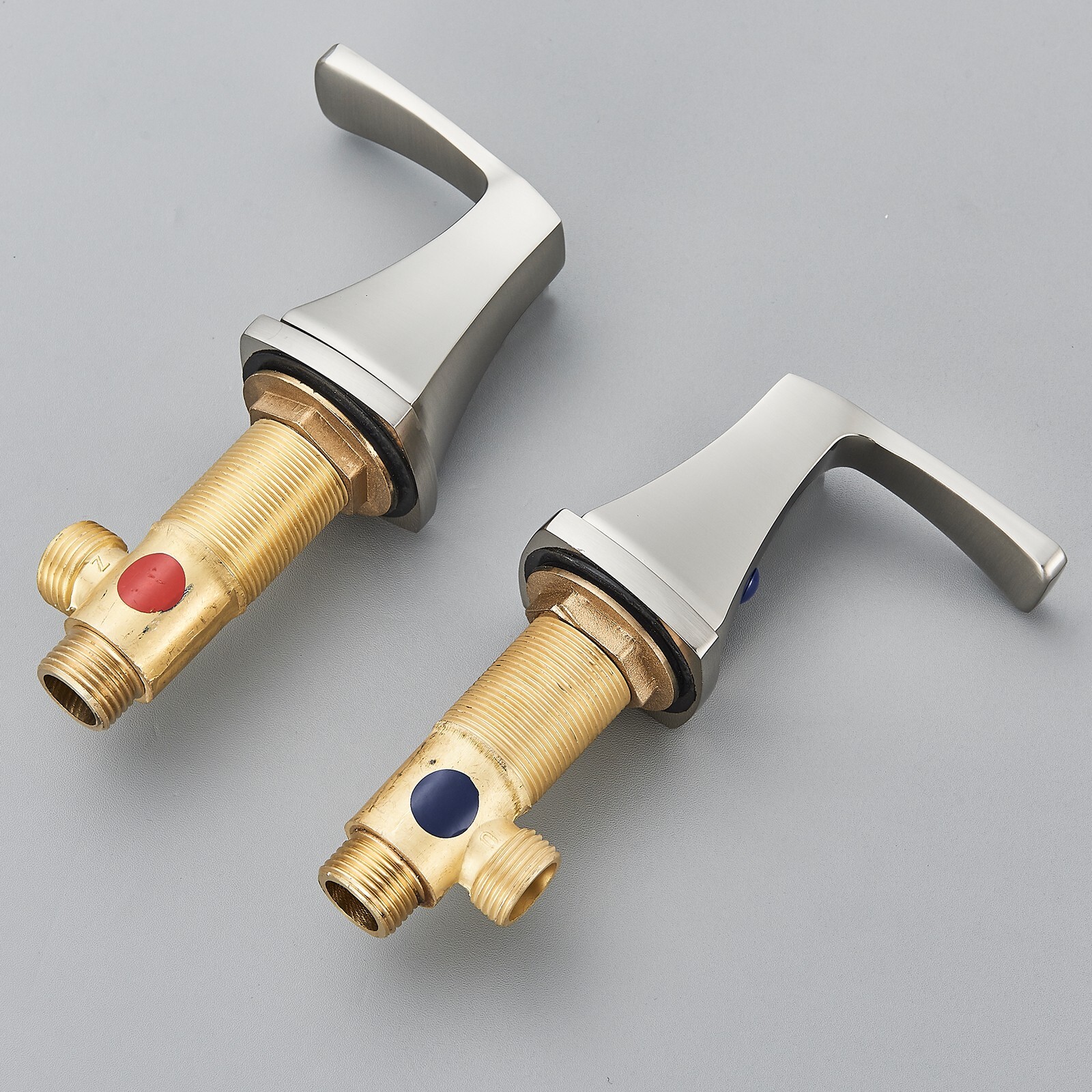 8” Widespread Waterfall Bathroom Sink Faucet 3 hole Vanity Mixer Brushed Nickel