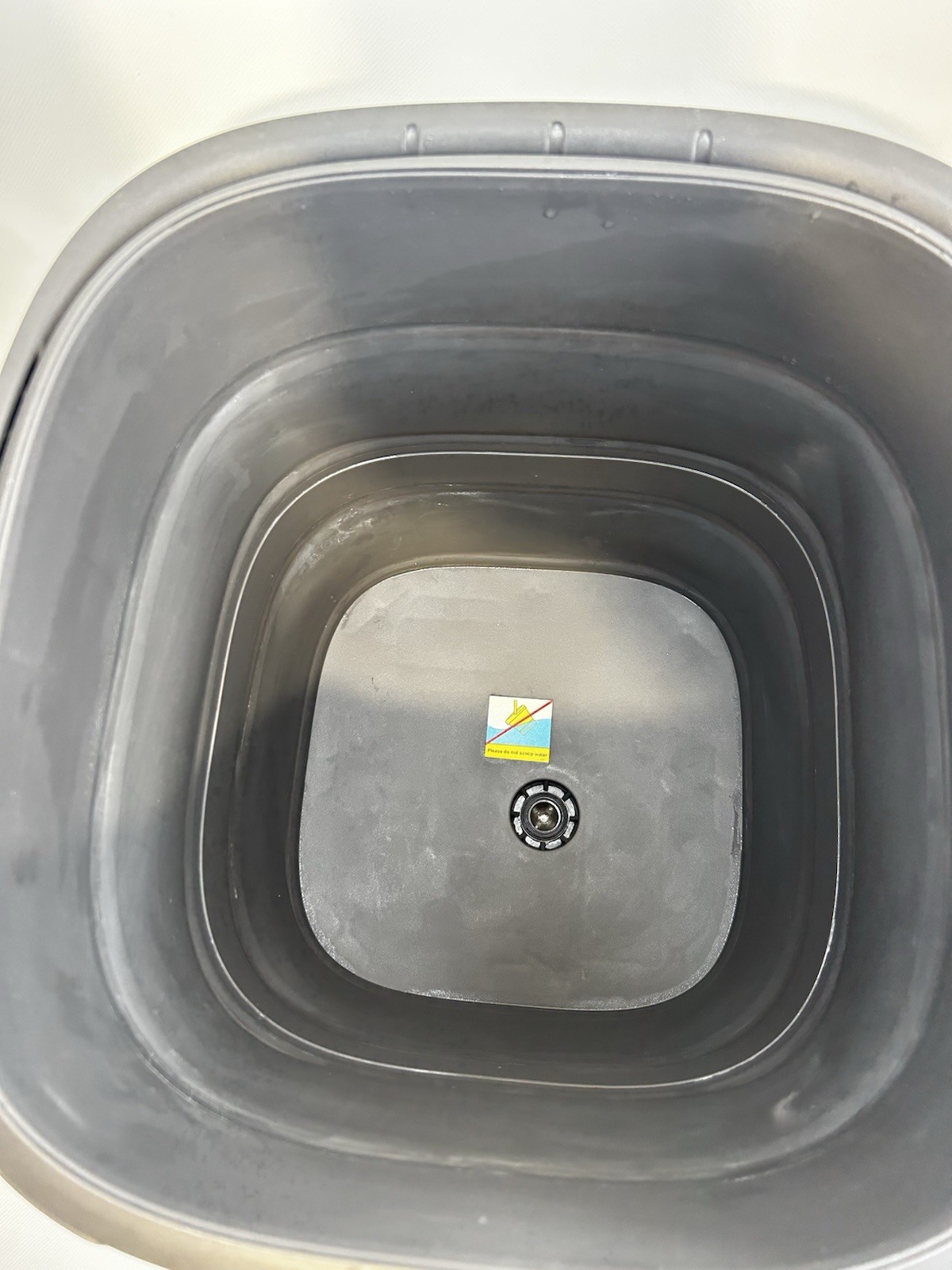 NCOEN Foldable Portable Camping Wash Basin with Hose, Black/Gray/White