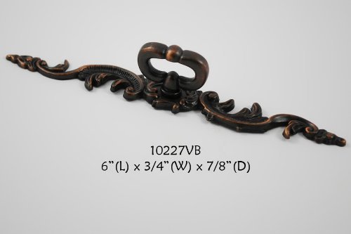 Hardware Cabinet Dresser Drawer Pull KNOB Mock Key w/ Backplate Venetian Bronze