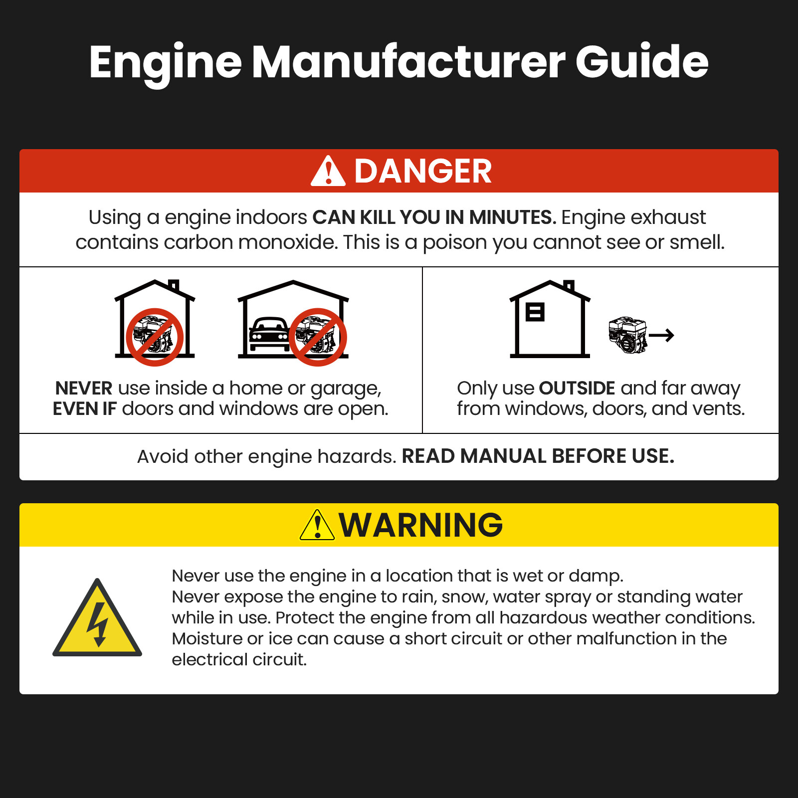 15HP 420cc Horizontal Engine Motor Gasoline 4 Stroke Electric Start For Go-Kart