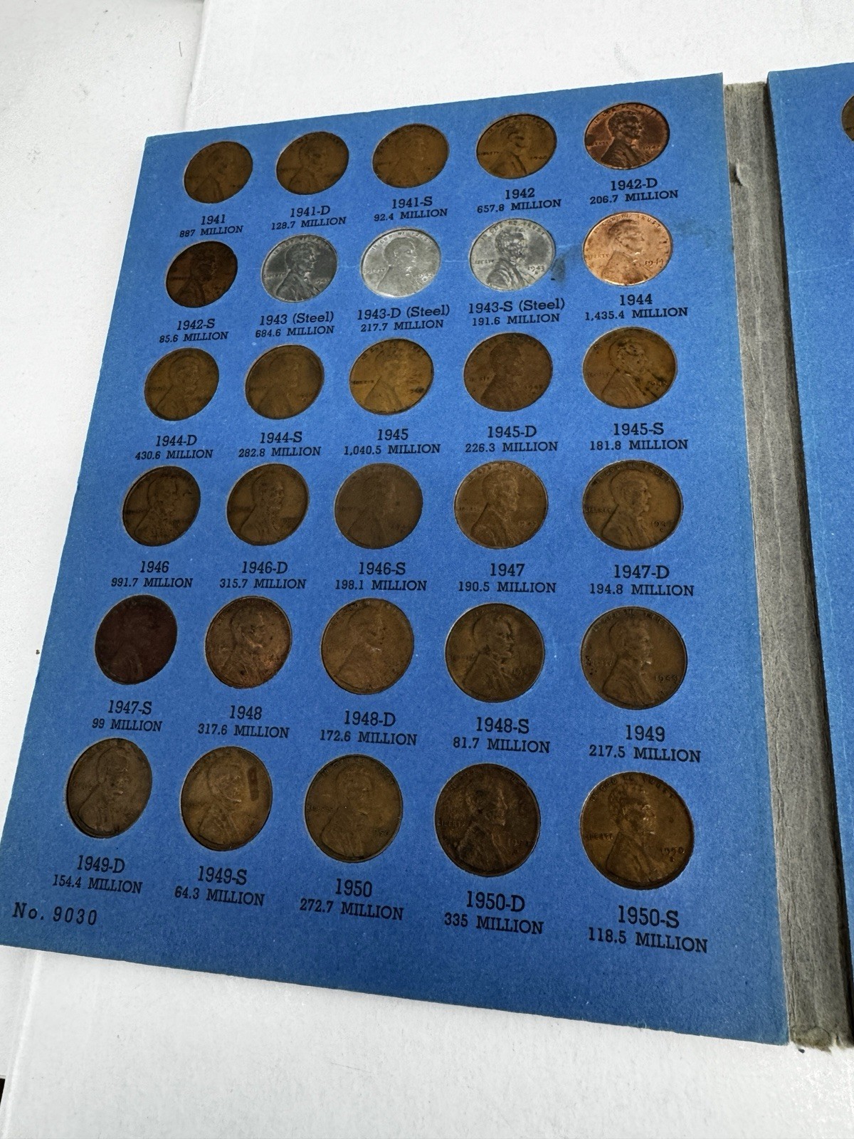 Lincoln Head Cent Collection Whitman No 2, 1941-1972 Complete