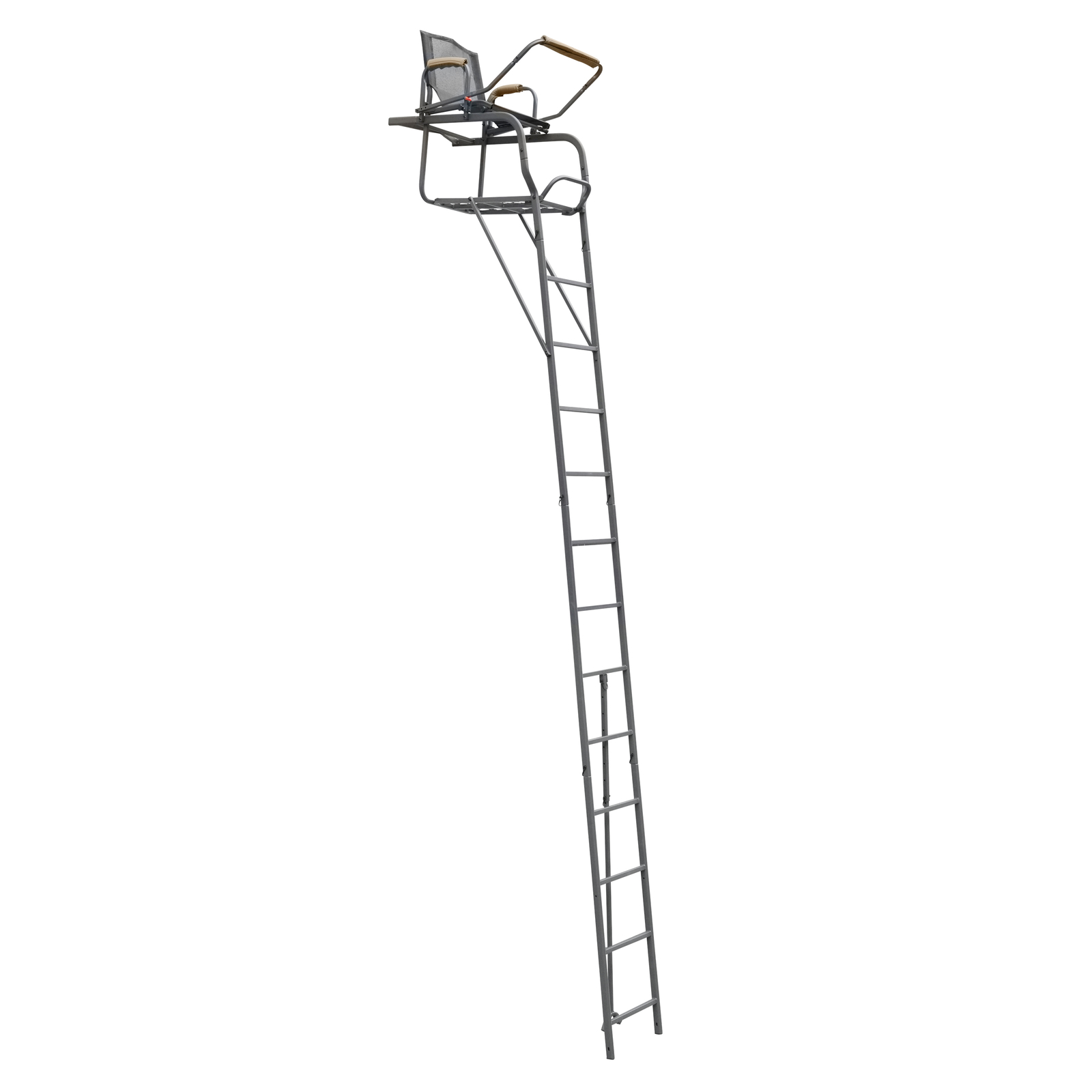 Steel Hunting Ladder Tree Stand Tree Step 1 Person Powder Coated w/ Harness