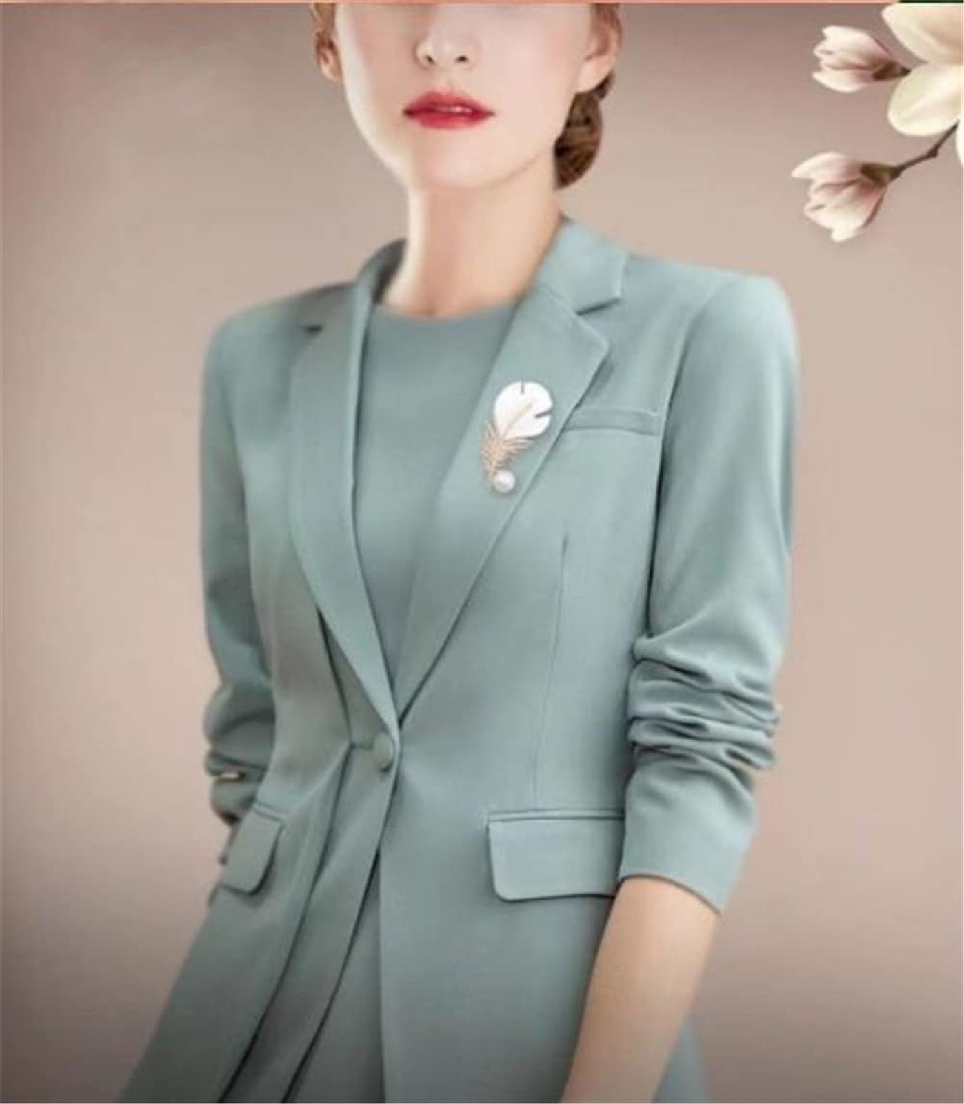 Seashells Rhinestone Pearl Feather Brooch Pin for Women Elegant Fashionable C...