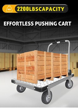 Platform Truck Cart Heavy Duty Push Cart Dolly 2000 LBS Capacity