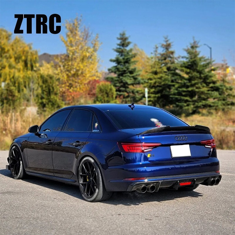 Carbon Fiber Trunk Wing Spoiler For AUDI A4 S4 B9 B9.5 sedan 2017-2024