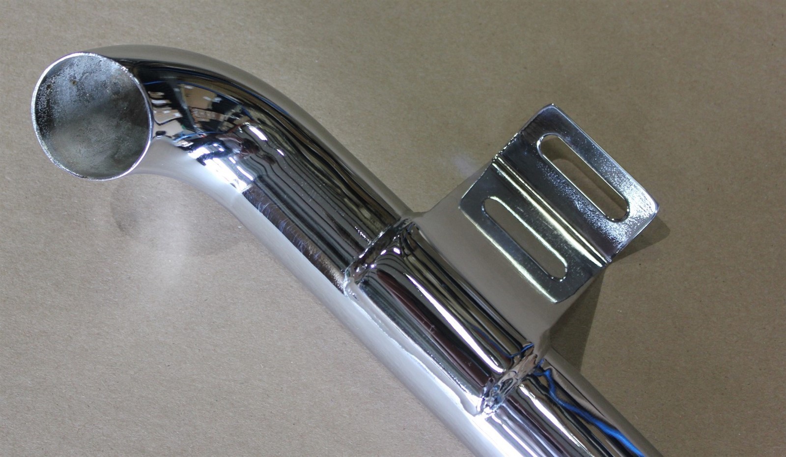 Boomer 8N Compact Tractor Exhaust Pipe 84249124 Chrome Case New Holland NOS OEM