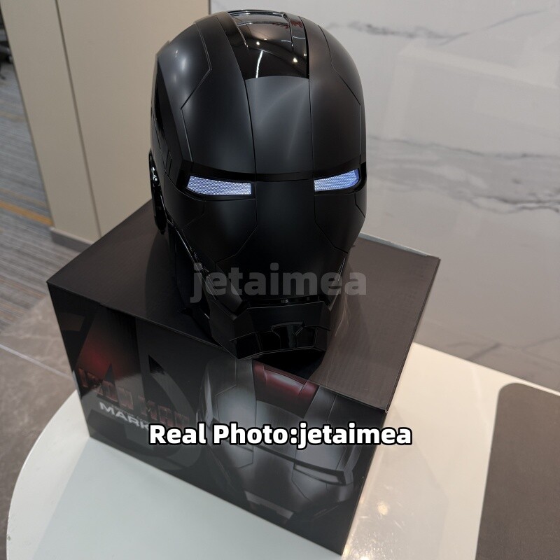 AUTOKING Iron Man All Balck Cool MK5 Mask 1:1 Helmet Wearable Voice-control Auto