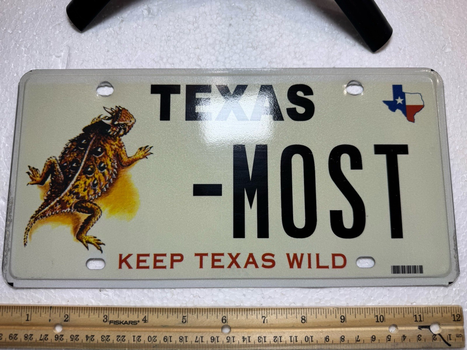 Souvenir Texas Full Size Sample License Plate - Most- Keep Texas Wild