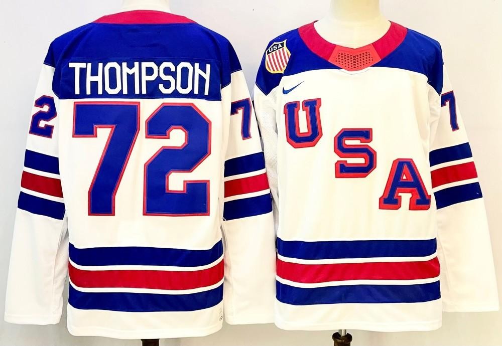 Tage Thompson USA Men Jersey All Stitched