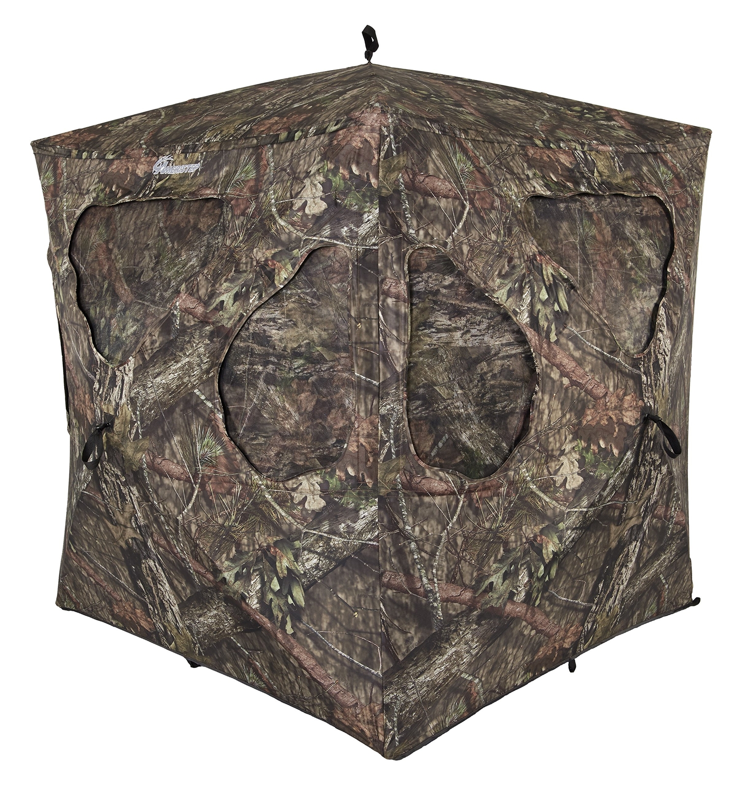 Ameristep AMEBF3007 Silent Brickhouse Fire Retardant Ground Blind -Mossy Oak
