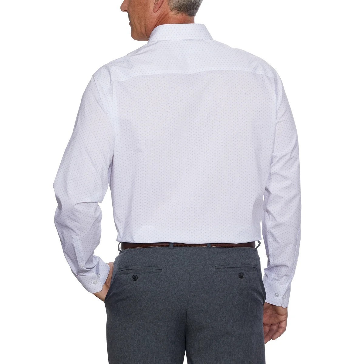 Calvin Klein Men’s Wrinkle Free Dress Shirt, White Size L 16-16.5 32-33