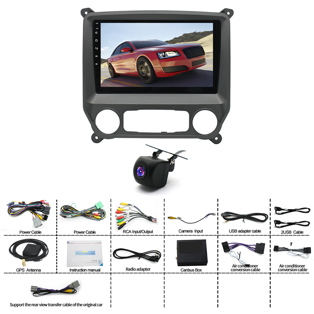 STEREO RADIO GPS ANDROID 12 CARPLAY FOR 2014-2018 CHEVROLET SILVERADO GMC SIERRA