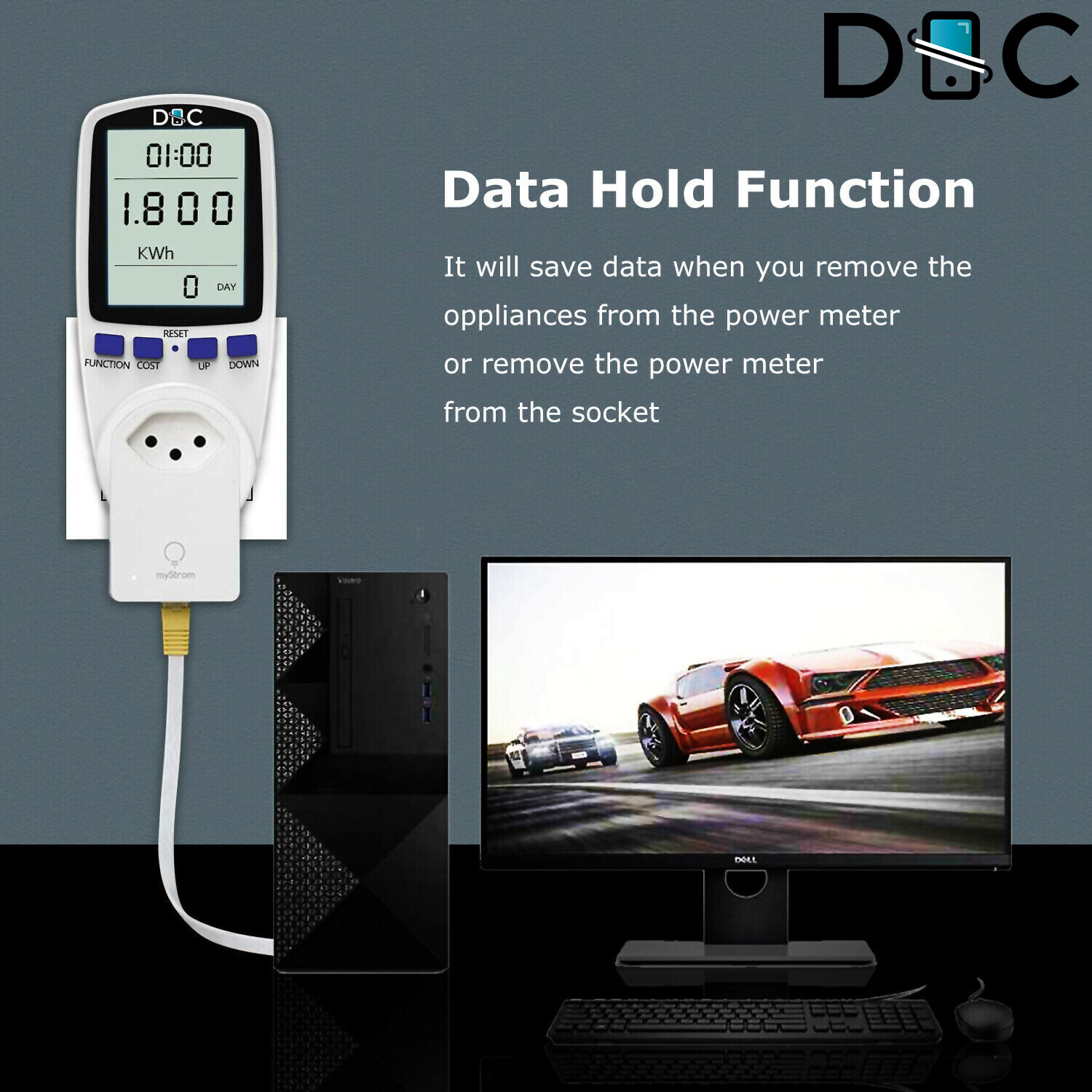 Digital Power Saving Energy Monitor Watt Amp Volt KWh Meter Electricity Analyzer