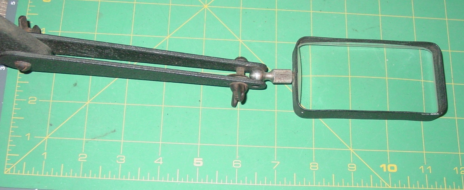 Vintage Bausch & Lomb Adjustable Articulating Arm Desk Stand Magnifying Glass