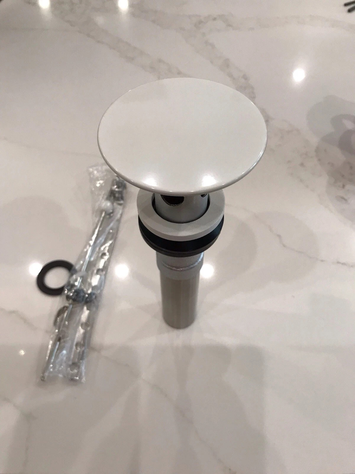 Kohler K-1377123-0 White Enamel Lavatory Bathroom Drain Assembly NEW FREE SHIP