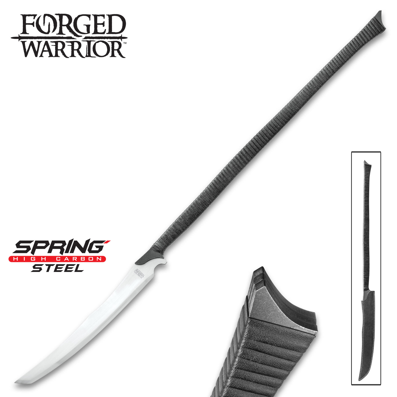 Forged Warrior Jungle Beast Short Sword Spear | High Carbon Steel | 42 inch