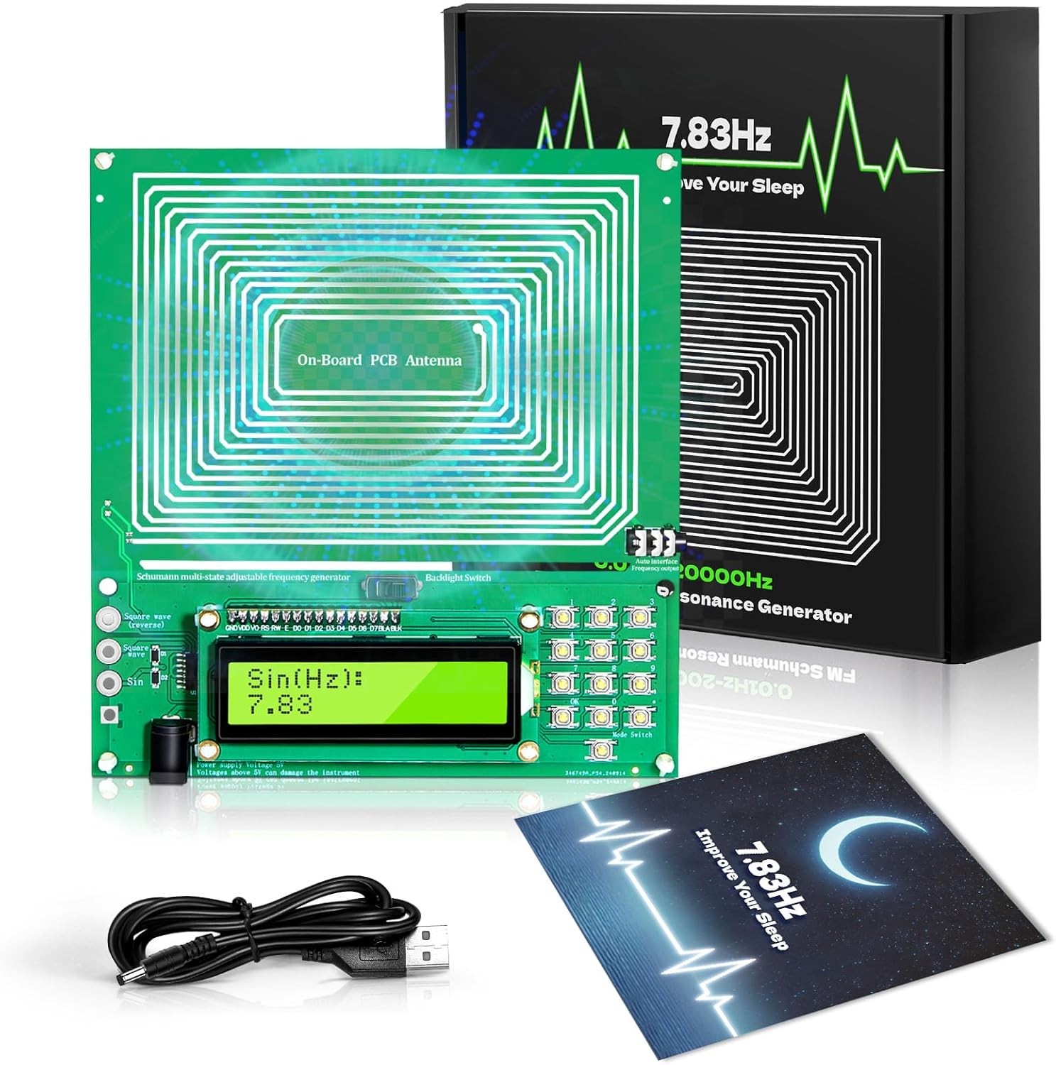 Frequency Generator for Healing (0.01Hz-200KHz), 7.83Hz Schumann Resonance Gener